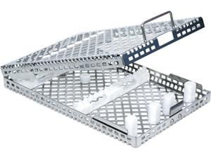Steri-Wash-Tray Container Größe 176 x 273 x 34 mm, mit Silikone / PTFE