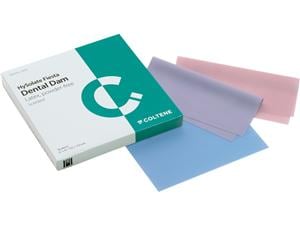 HySolate Fiesta Latex Dental Dam, sortiert, Format 152 x 152 mm Dünn, Packung 36 Blätter
