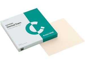 HySolate Latex Dental Dam, hell, Format 152 x 152 mm Dünn, Packung 36 Blatt