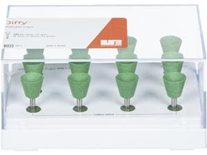 Jiffy™ Polierer - Nachfüllpackung Kelch, grün - grob, Packung 12 Stück