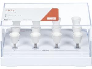 Jiffy™ Polierer - Nachfüllpackung Kelch, weiß - fein, Packung 12 Stück