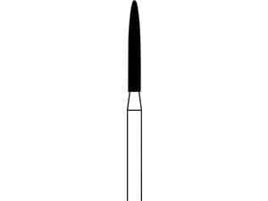 FG-Diamant, Form 274 ISO 014, Körnung extra-grob (schwarz), Packung 5 Stück