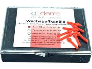 Guss-Kanäle mit verlorenem Kopf für EM / NEM EM - Ø 6 mm, Packung 250 Stück