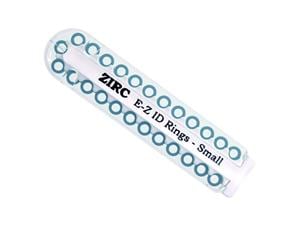 Zirc EZ-ID Markierungsringe, klein (Ø 3 mm) - Nachfüllpackung Blau, Packung 25 Stück
