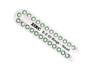 Zirc EZ-ID Markierungsringe, klein (Ø 3 mm) - Nachfüllpackung Grün, Packung 25 Stück