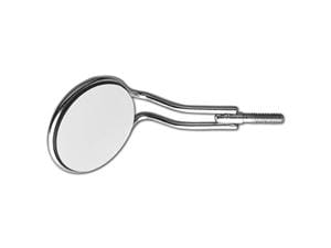 Mundspiegel mit Rhodiumbeschichtung, plan Nr. 5, doppelseitig (M5DC), Packung 6 Stück