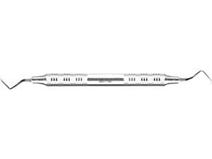 Talon Tough™ Gracey Standard, mit Edelstahlgriff Figur 17/18, posterior distal