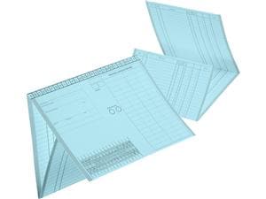 Kartei-Faltmappe A5/F10 Blau, Packung 100 Stück