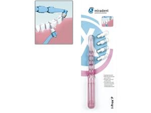 I-Prox® P Halter Pink-transparent und 4 Bürsten weich