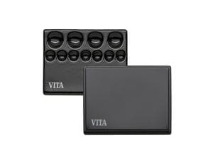 VITA Porzellan-Anmischplatte Schwarz, Größe 8,5 x 11 cm