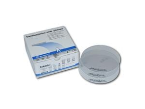 Erkodur klar, mit Isolierfolie, Ø 120 mm (rund) Stärke 1 mm, Packung 20 Stück