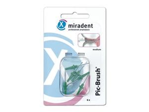 Pic-Brush® Ersatzbürsten - Nachfüllpackung Grün - medium, Ø 2,2 mm, Packung 6 Stück