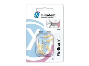 Pic-Brush® Ersatzbürsten - Nachfüllpackung Gelb - x-fein, Ø 1,8 mm, Packung 6 Stück