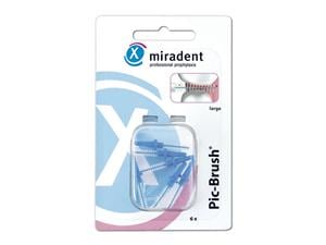 Pic-Brush® Ersatzbürsten - Nachfüllpackung Blau - large, Ø 3,0 mm, Packung 6 Stück
