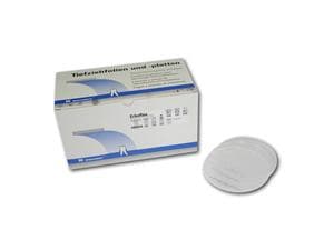 Erkoflex transparent, mit Isolierfolie, Ø 120 mm (rund) Stärke 5 mm, Packung 50 Stück