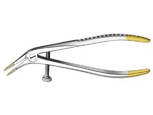 Teleskopkronenzange diamantiert 1334D, Länge 12,5 cm