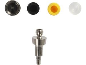Kugel-Pfosten mit Matrize Ø 3,4 mm Höhe 2,0 mm