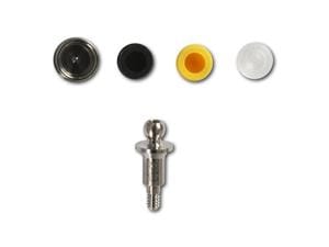 Kugel-Pfosten mit Matrize Ø 4,3 mm Höhe 0,5 mm
