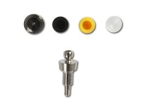 Kugel-Pfosten mit Matrize Ø 4,3 mm Höhe 2,0 mm