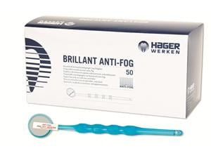 Brillant Mundspiegel Anti-Fog Blau, Nr. 4 - Ø 19 mm, Packung 50 Stück