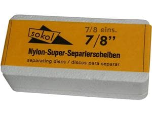 Nylonscheiben, einseitig Größe 7/8, Packung 100 Stück