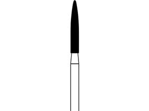 FG-Diamant, Form 274 ISO 016, Körnung extra-grob (schwarz), Packung 5 Stück