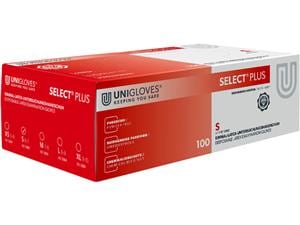 Unigloves® Select Plus Latexhandschuhe puderfrei Größe S, Packung 10 x 100 Stück