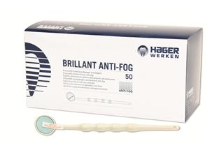 Brillant Mundspiegel Anti-Fog Weiß, Nr. 4 - Ø 19 mm, Packung 50 Stück