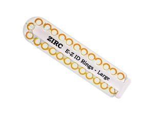 Zirc EZ-ID Markierungsringe, groß (Ø 6 mm) - Nachfüllpackung Neon orange, Packung 25 Stück