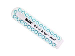 Zirc EZ-ID Markierungsringe, klein (Ø 3 mm) - Nachfüllpackung Neon blau, Packung 25 Stück