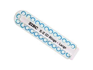 Zirc EZ-ID Markierungsringe, groß (Ø 6 mm) - Nachfüllpackung Neon blau, Packung 25 Stück