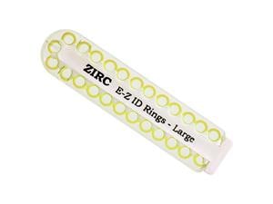 Zirc EZ-ID Markierungsringe, groß (Ø 6 mm) - Nachfüllpackung Neon gelb, Packung 25 Stück
