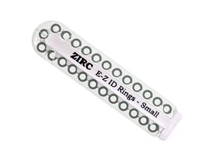 Zirc EZ-ID Markierungsringe, klein (Ø 3 mm) - Nachfüllpackung Grau, Packung 25 Stück
