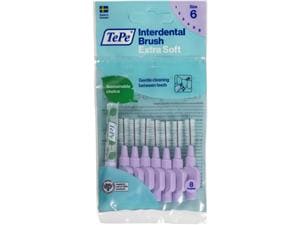 TePe Interdentalbürsten x-soft - Standardpackung Helllila - groß, Ø 1,1 mm, Packung 8 Stück