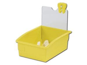 Dentalarbeitsschale 130 mit Platte und Zahnclip Gelb