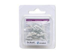 Pic-Brush® Ersatzbürsten - Nachfüllpackung Weiß - fein, Ø 2,0 mm, Packung 25 Stück