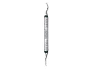 Mini-Five Gracey-Kürette, Griff 7 Satin Steel Colours Figur 11/14, schwarz