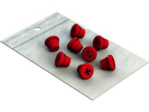 Silicone Plugs Rot, Packung 8 Stück