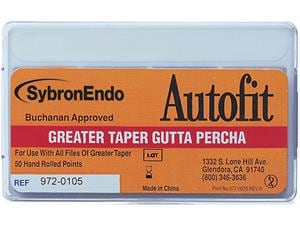 Autofit Greater Taper Guttaperchaspitzen Taper .12L, Packung 50 Stück