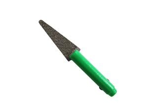 Profin Lamineerspitzen, angeschrägt einseitig diamantiert Grün, 100 &#181;, Packung 2 Stück