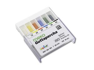 roeko Guttaperchaspitzen ISO color ISO 015, weiß, Packung 100 Stück