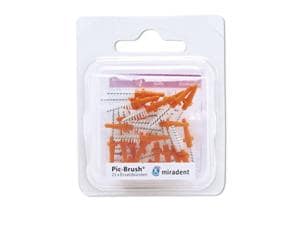 Pic-Brush® Ersatzbürsten - Nachfüllpackung Orange - konisch, Ø 2,5 - 5 mm, Packung 25 Stück