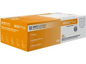 Unigloves® Select Plus Latexhandschuhe puderfrei Größe XS, Packung 10 x 100 Stück