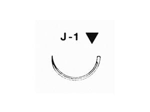 ETHILON schwarz, monofil - Nadeltyp J1 USP 5-0, Länge 0,75 m (F 2423 H), Packung 36 Stück