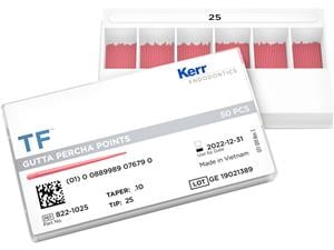 TF Guttapercha Taper .04, ISO 025, Packung 50 Stück