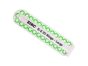Zirc EZ-ID Markierungsringe, groß (Ø 6 mm) - Nachfüllpackung Neon grün, Packung 25 Stück