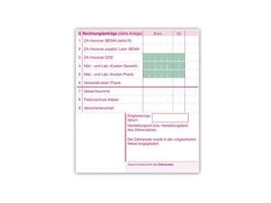HKP-Aufkleber Selbstklebend, Block 100 Blatt