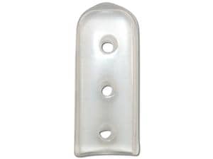 Präzisionsschutzkappen gelocht Flach, natur, Größe 25 x 9 x 2 mm, Packung 100 Stück