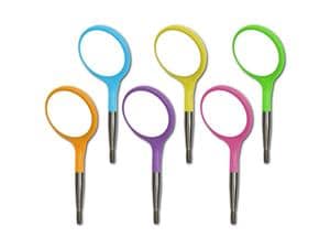 Zirc Crystal HD Mundspiegelansätze, einseitig - Sortiment Größe 5, neonfarben, Packung 12 Stück