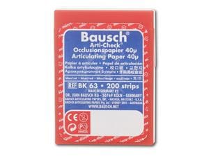 Bausch Occlusionspapier Arti-Check® BK 63, blau / rot, Packung 200 Streifen